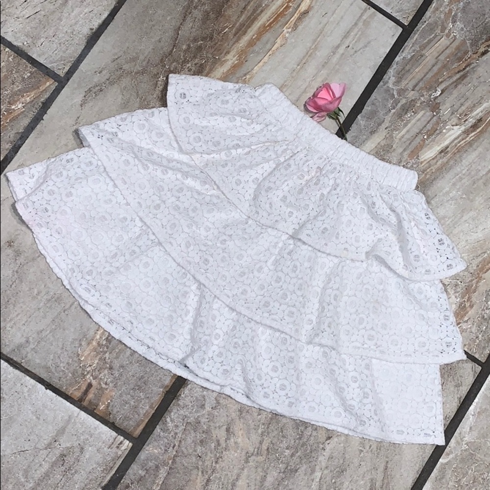 Lacy Ruffly Girls Skirt